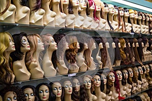 Row of mannequins