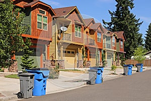 Row of modern houses