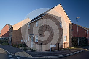 Row of new english houses