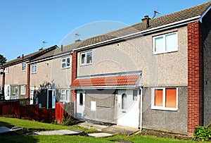 Row of new houses.uk