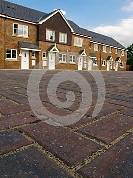 Row of new terraced houses