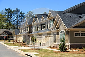 Row of New Townhouses