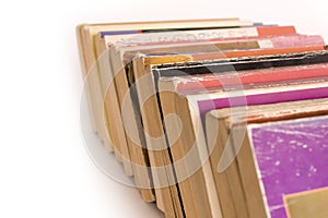 Row of Old Paperback Book