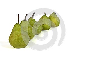 Row of pears