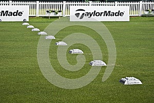 Row of Practice Balls - Taylormade