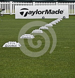 Row of Practice Balls - Taylormade