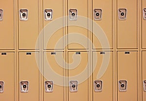 Row of School Lockers