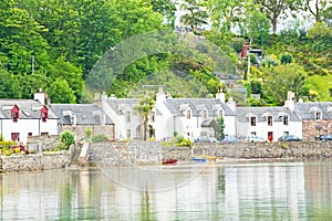 A row of Seaside Cottages.