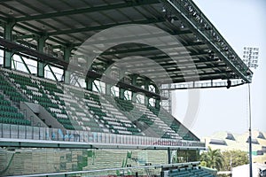 Row of seats Soccer stadium