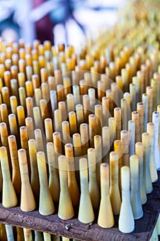 Group of Silk Spools without Silk Thread Yarn