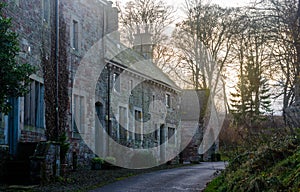 Row of stone houses