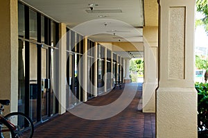 Row of store fronts in florida