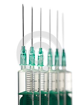 Row of syringes