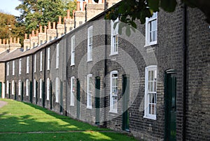 Row of terraced houses, Cambridge, England
