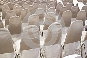 Row of wedding chairs