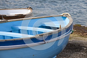 Rowboat docked photo