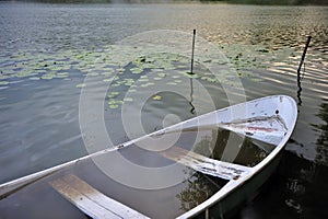 Rowboat filled of the water