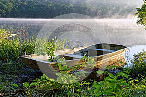 Rowboat with Fog