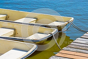 Rowboats at the dock