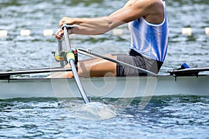 Rower rowing race