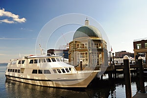 Rowes Wharf pavilion in Boston, MA