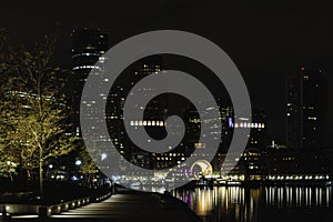 Rowes Wharf pre-dawn from Fan Pier