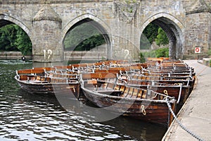 Rowing Boats and Elvet Bridge in Durham