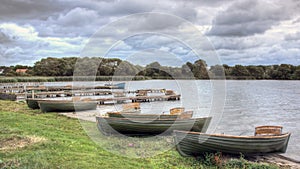 Rowing Boats on Hornsea Mere