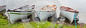 Rowing Boats Near Kilbeg Pier in Ireland