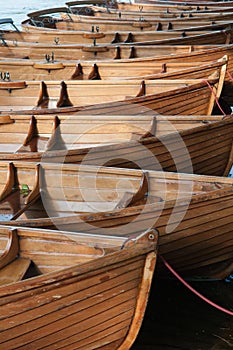 Rowing Boats in a row