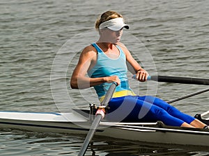 Rowing girl