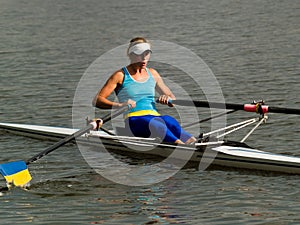 Rowing girl