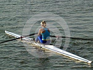Rowing girl