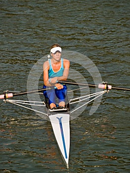 Rowing girl