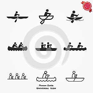 Rowing Icon set