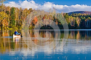 Rowing in New England Fall Colors