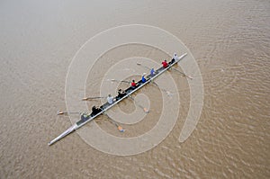 Rowing on the Oklahoma River