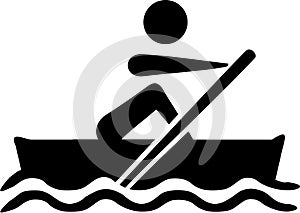 Rowing Paddling icon