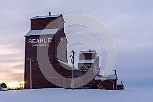 Old abandoned grain elevator, Rowley