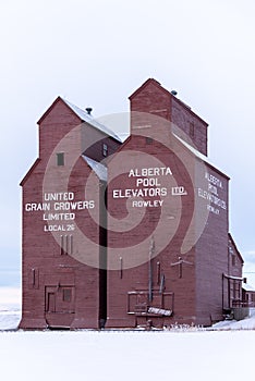 Old abandoned grain elevator, Rowley