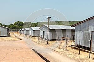 Rows of barracks