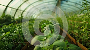 The Fresh Basil Greenhouse.AI generated image