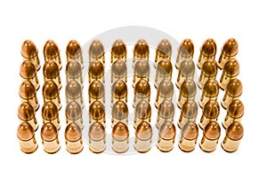 Rows of bullets
