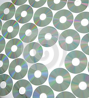 Rows of compact disks