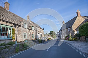 Rows of cottages in the village of Corfe in Dorset in the United Kingdom