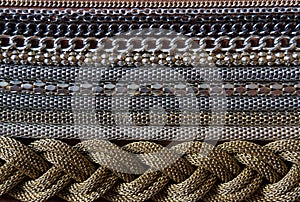 Rows of different chains