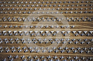 Rows of F-4 Military Aircraft, Davis Montham Air Force Base, Tucson, Arizona