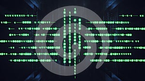 code binary 0 and 1 without background