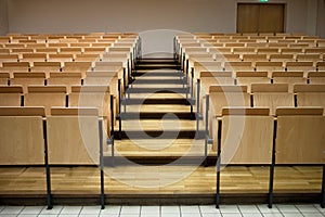 Rows in a lecture room