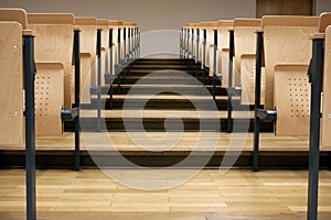 Rows in a lecture room